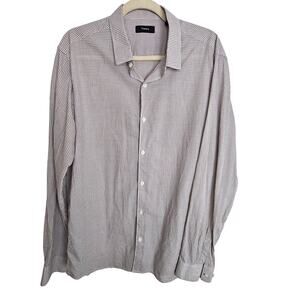 Theory Awning Stripe Fixed Sleeve Shirt Theory | Shirts | Theory